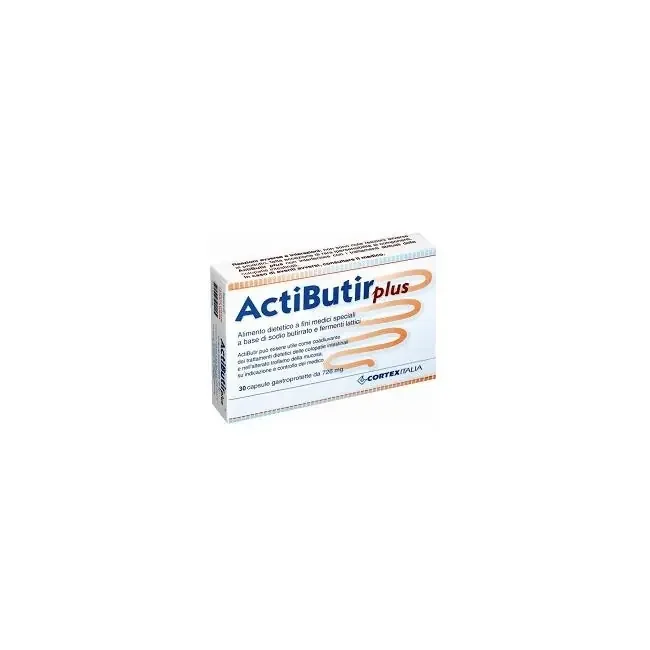 Cortex Italia Actibutir Plus integratore di sodio butirrato 30 Capsule – Image 2